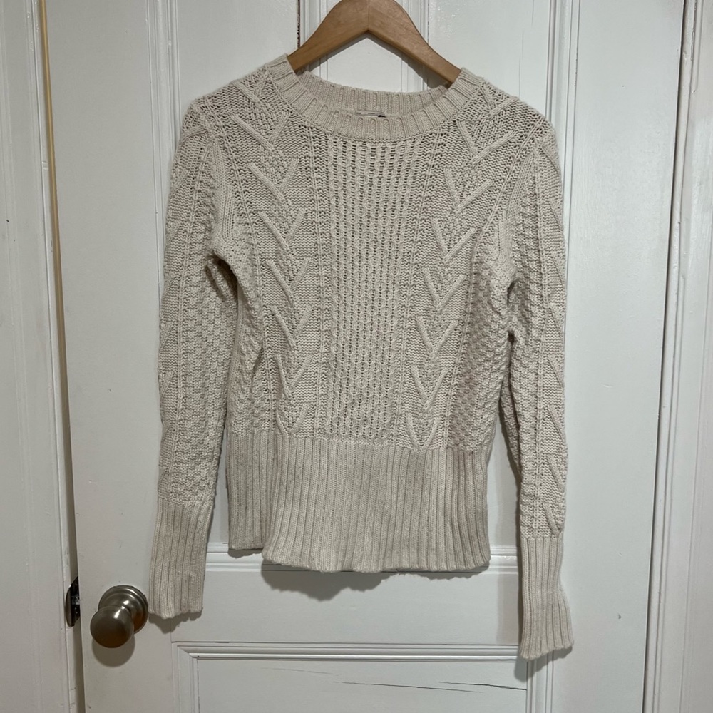 Cable knit sweater